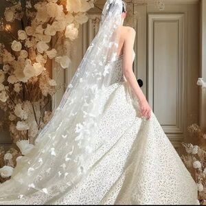 White Cathedral-Length Bridal Veil